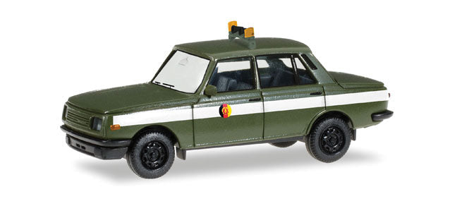 1985 Wartburg 353 Sedan - Assembled -- East German Army (olive, white, German Lettering)