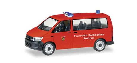 Volkswagen T6 Passenger Van - Assembled -- Fire Department (red, German Lettering)