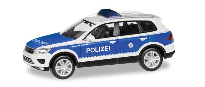 Volkswagen Touareg SUV - Assembled -- Police (silver, blue, German Lettering)