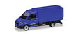 MAN TGE Pickup Truck with Canvas Tarp Top - Assembled -- Blue