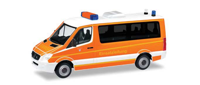 Mercedes-Benz Sprinter Passenger Van - Assembled -- Fire Department (orange, white, German Lettering)