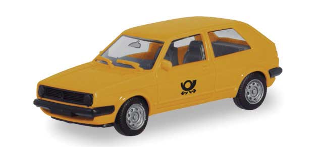 Volkswagen Golf Station Wagon - Assembled -- German Post Office (yellow, black, German Lettering)