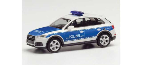 Audi Q5 SUV - Assembled -- Police (blue, white, German Lettering)