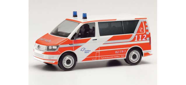 Volkswagen T6 Passenger Van - Assembled -- Fraport, Germany (white, red, German Lettering)