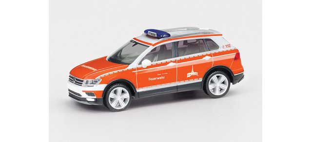 Volkswagen Tiguan SUV - Assembled -- Fire Department (red, white, yellow, German Lettering)