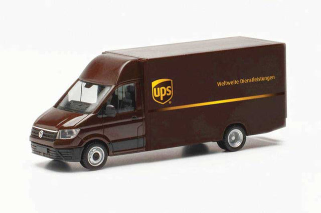 Volkswagen Crafter Box-Body Cargo Van - Assembled -- UPS (brown, yellow, German Lettering)