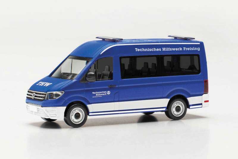 Volkswagen Crafter High-Roof Passenger Van - Assembled -- THW (blue, white, German Lettering)