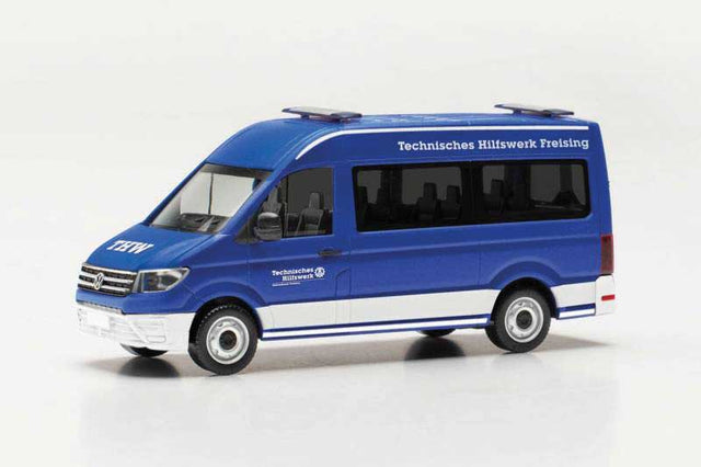 Volkswagen Crafter High-Roof Passenger Van - Assembled -- THW (blue, white, German Lettering)