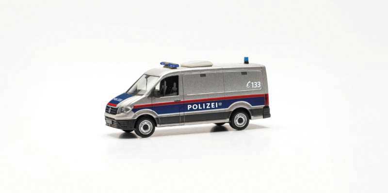 2011 Volkswagen Crafter Cargo Van Sedan - Assembled -- Police (silver, blue, red, German Lettering)