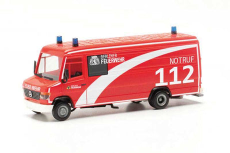 Mercedes-Benz Vario Long-Boxcargo Van - Assembled -- Berlin, Germany, Fire Department (red, white, German Lettering)