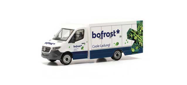 Mercedes-Benz Compartment Box-Body Sprinter Delivery Truck - Assembled -- Bofrost (white, green, blue, German Lettering)