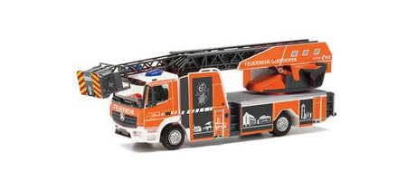 Mercedes-Benz Atego Aerial Ladder - Assembled -- Fire Department (orange, white, gray, German Lettering)
