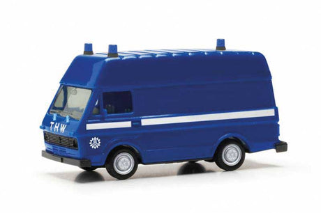 Volkswagen LT High-Roof Cargo Van - Assembled -- THW (blue, white, German Lettering)