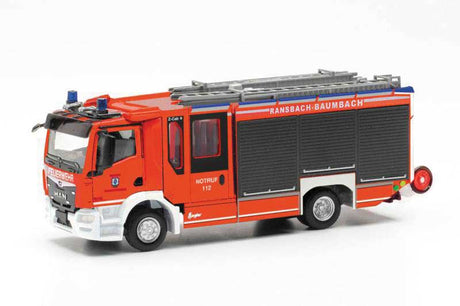 MAN TGM CC Fire Truck - Assembled -- Fire Department (red, white, black, German Lettering)