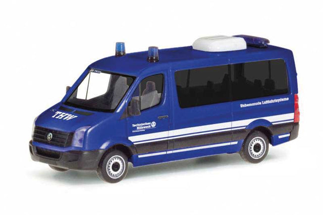 Volkswagen Crafter Passenger Van - Assembled -- THW (blue, white, German Lettering)