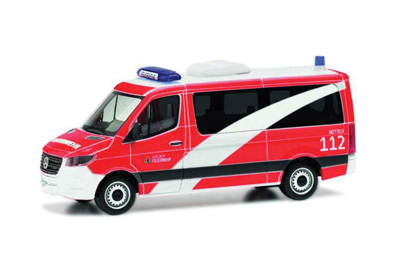 Mercedes-Benz Sprinter Van Ambulance - Assembled -- Fire Department (red, white, German Lettering)