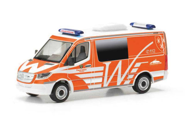 Mercedes-Benz Sprinter Ambulance - Assembled -- Fire Department (orange, white, German Lettering)