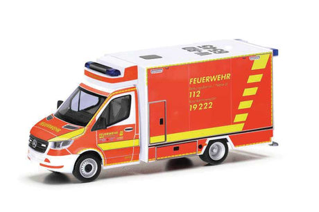 Mercedes-Benz Sprinter Box-Body Ambulance - Assembled -- Fire Department (red, white, yellow, German Lettering)
