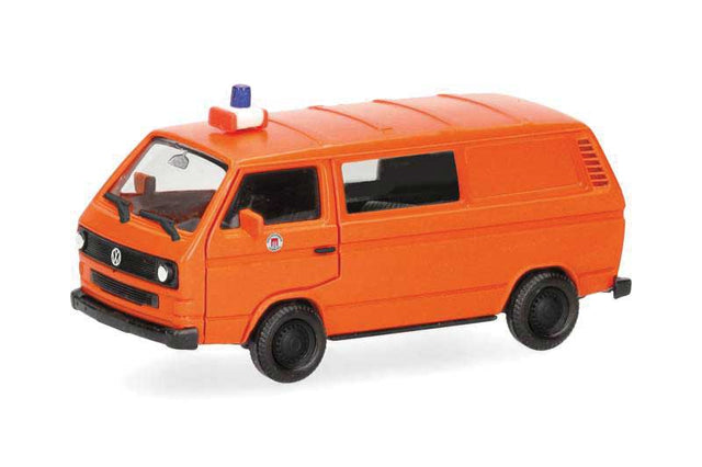 Volkswagen T3 Passenger Van - Assembled -- Fire Department (orange, German Lettering)