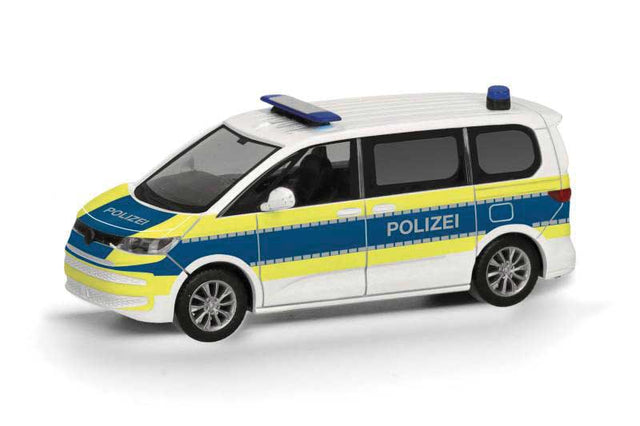 Volkswagen Multivan Passenger Van - Assembled -- Police (white, blue, yellow, German Lettering)