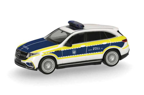 Mercedes-Benz EQC Station Wagon - Assembled -- German Customs (blue, white, yellow, German Lettering)