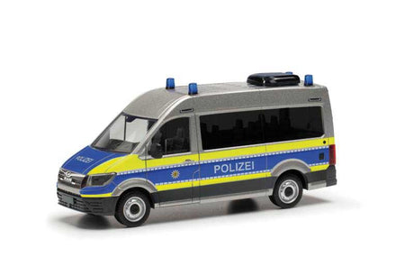 MAN TGE Passenger Van - Assembled -- Police (blue, silver, yellow, German Lettering)