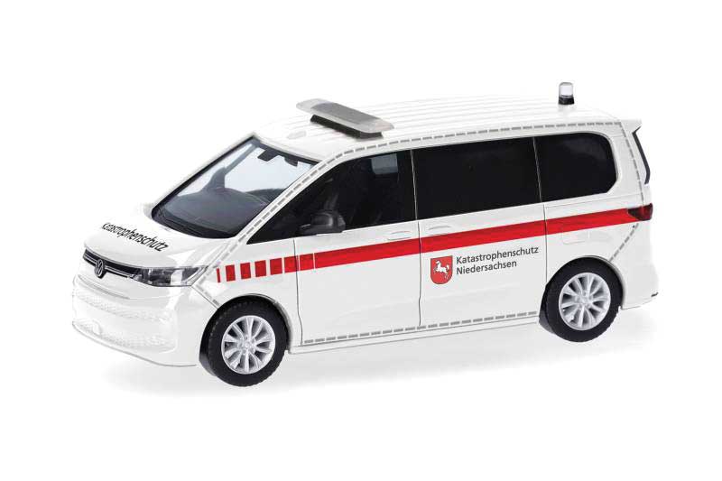 Volkswagen Multivan Passenger Van - Assembled -- German Civil Protection (white, red, German Lettering)