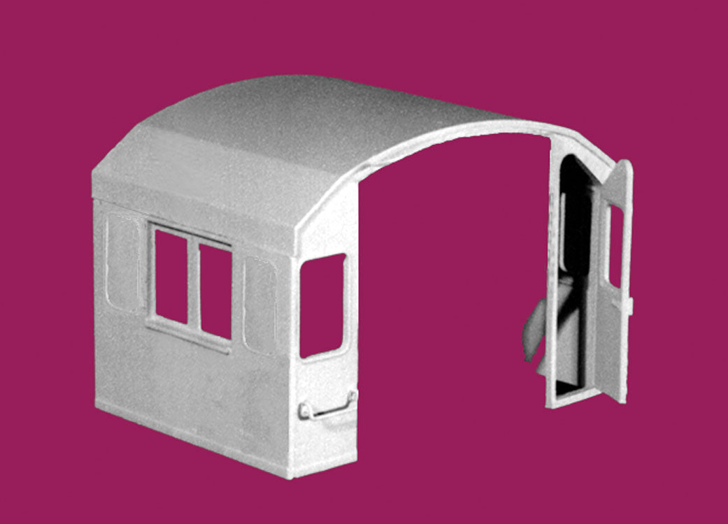 4-Window Cab -- High Hood with Small Windows Plated Over-2
