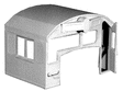 "L" Window Cab Kit -- Southern Pacific-1