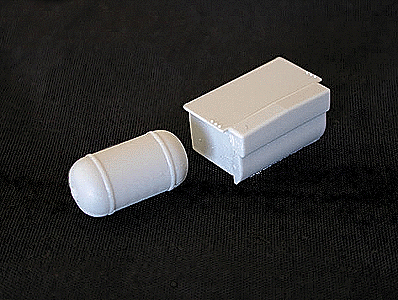Battery Box (2), Air Tank (1), & Photo Etched Grills - Kit -- For F Units