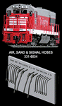 Diesel Locomotive Rubber MU & Brake Hose Set -- 16 Pieces