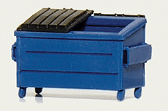Trash/Recycling Dumpster -- Kit (blue) pkg(3)