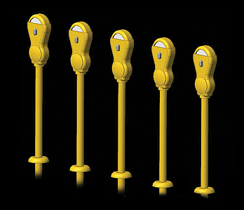 Parking Meter pkg(14) -- Yellow
