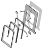 Standard Tall Diaphragms  1 Pair -- Neutral Gray-1