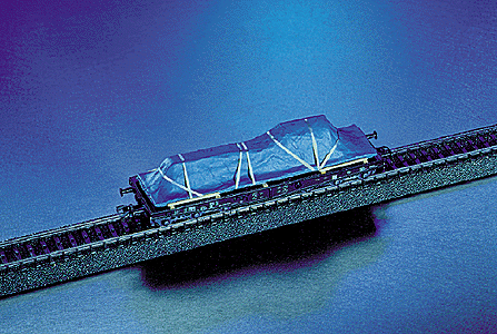 Freight Car Loads -- Large Machine Parts, Tarped  5" 12.5cm