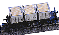Freight Car Loads -- Mine Support Timbers For Container Flats Each 1-13/64" 3cm Long
