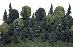 Assorted Trees -- 1-1/2 to 3-1/2"  3.8 to 8.9cm pkg(40)
