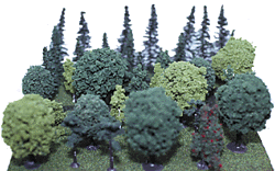 Assorted Trees -- 2 to 3-1/2"  5.1 to 8.9cm pkg(40)
