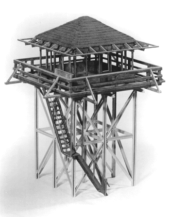 Forest Ranger Tower - Kit -- 3 x 3"  7.5 x 7.5cm-1