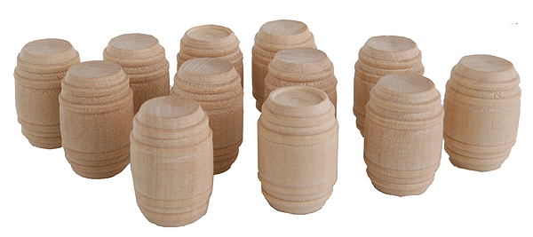 Wooden Barrels pkg(12)