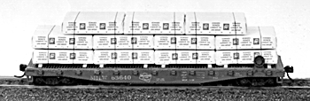 40/50' Flatcar Lumber Load -- Edward Hines