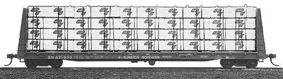 60' Flatcar Lumber Load Kit -- Crown Zellerbach