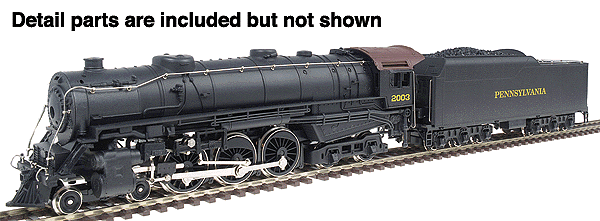 Steam 4-6-4 Hudson Powered -- Pennsylvania Railroad #2003 (Rectangular Tender)