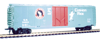 50' Single Plug Door Boxcar -- Assortment #2 (2 ea of REA,CNW,MILW,GN Cushion Ride,GN,NKP)