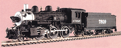 2-6-0 Premier Series Steam 2-6-0 Mogul w/Oil Tender -- Santa Fe