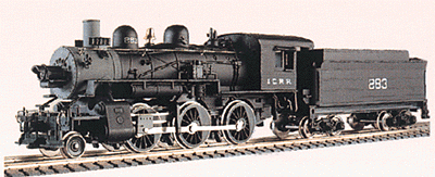 2-6-0 Premier Series Steam 2-6-0 Mogul w/Oil Tender -- Illinois Central