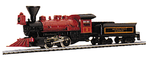 Steam 0-4-0 Old Timer -- ATSF (red & black)