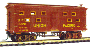 32' Old Time Bunk Car -- UP