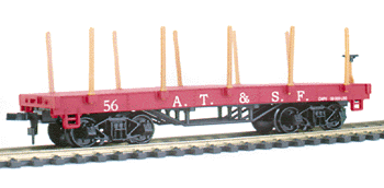 Old Time Flatcar -- Santa Fe