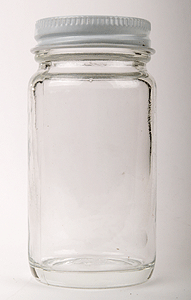 2 Ounce Glass Jar w/Metal Cap & Poly Seal (For Custom Mixing & Storage)